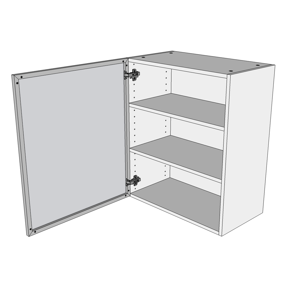 Multi-Living Køkken vitrineskab i Wien overskab H: 89,6 cm D: 34,0 cm - Låge med klart glas inklusiv 2 hylder - Bredde: 50 cm
