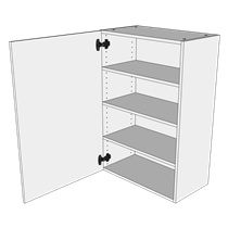 Multi-Living Køkken hyldeskab i Wien H: 89,6 cm D: 34,0 cm - Inklusiv 3 hylder - Bredde: 30 cm