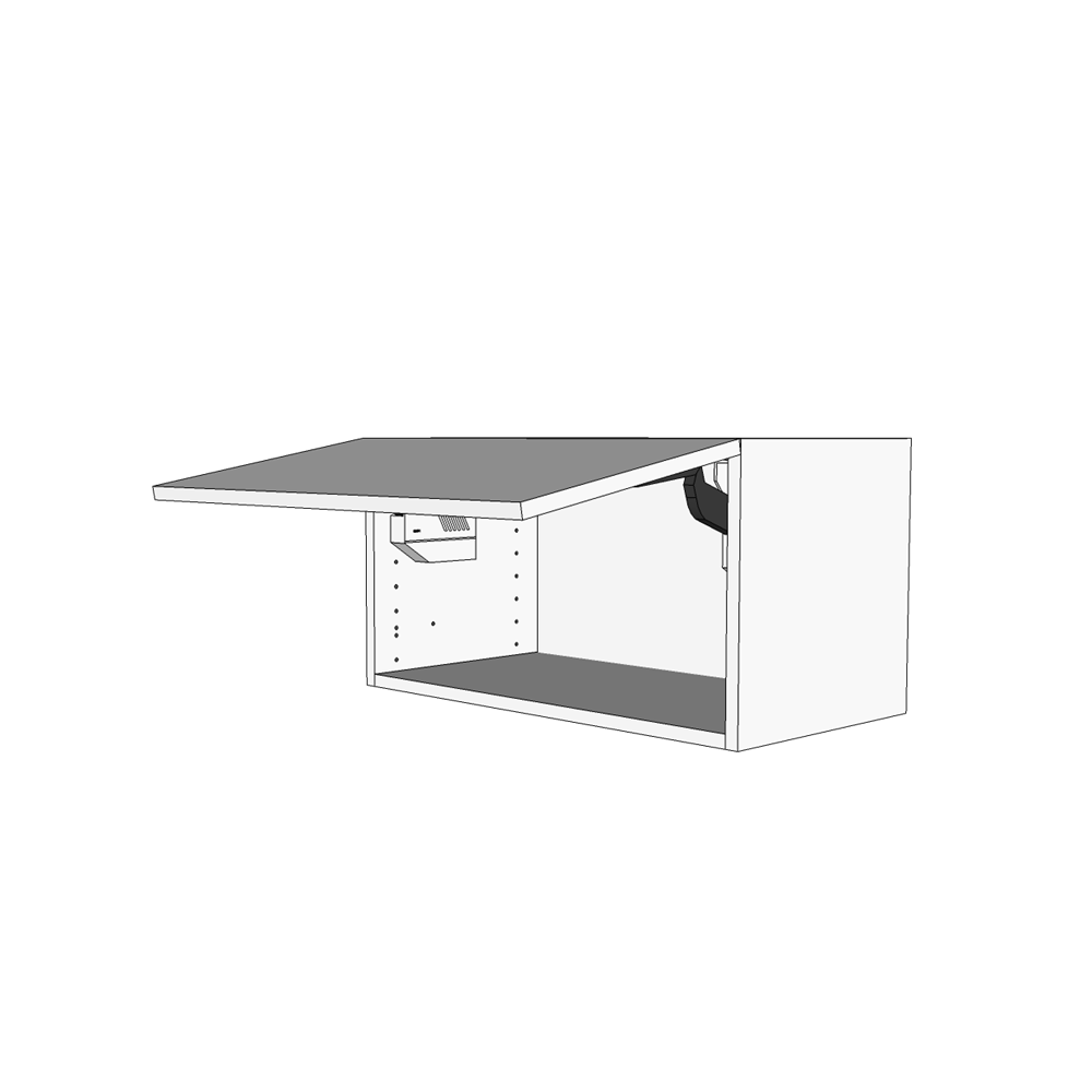 Multi-Living Køkken topskab i Wien H: 32,0 cm D: 34,0 cm - 1 låge  - Bredde: 50 cm
