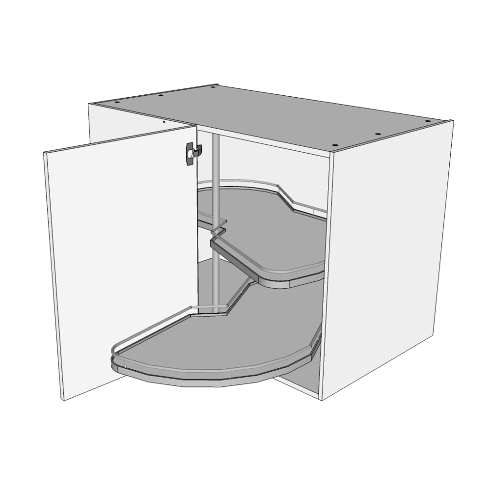 Multi-Living Køkken hjørneskab i Wien H: 70,4 cm D: 60,0 cm - Le mans karrusel - Bredde: 100 cm