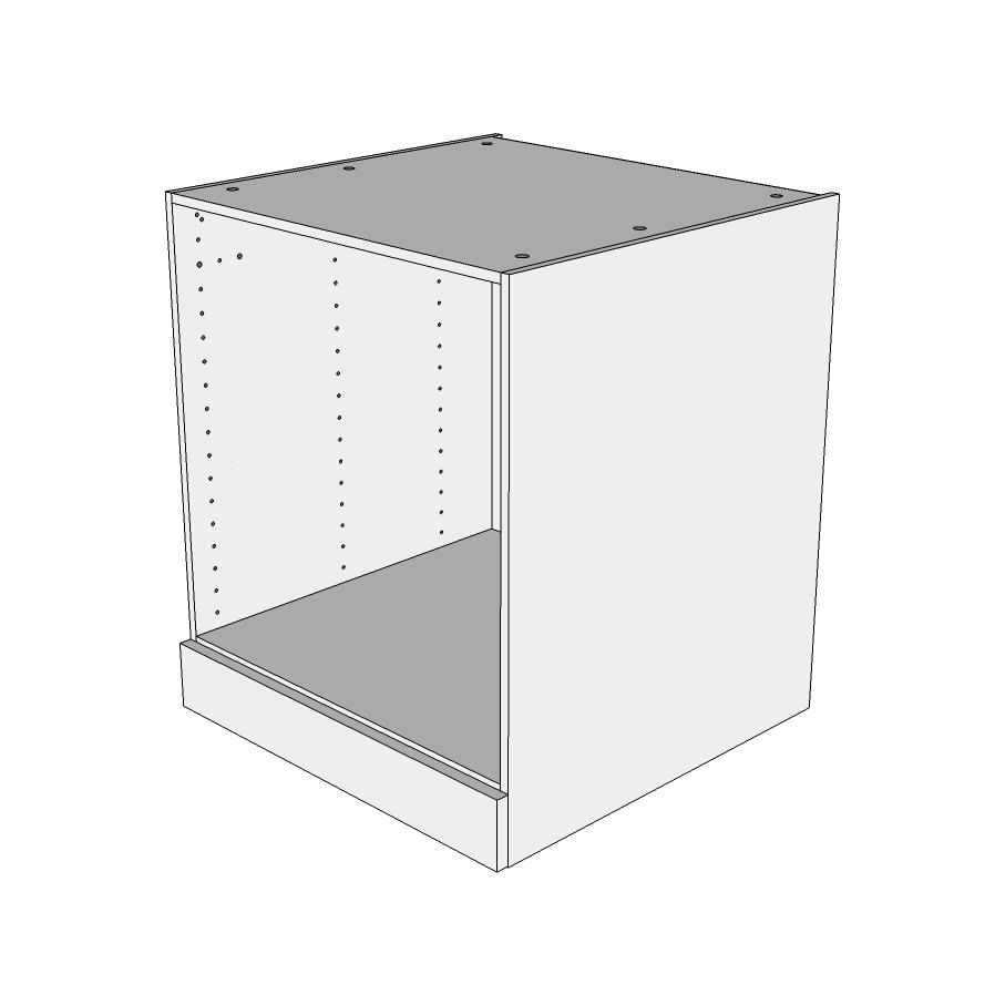 Multi-Living Køkken ovnskab i London til indbygningsovn H: 70,4 cm D: 60,0 cm - Deludtræk/softluk - Bredde: 60 cm