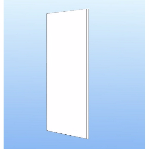 Gavlafdækning Hvid folie 195.2x60x1.6cm